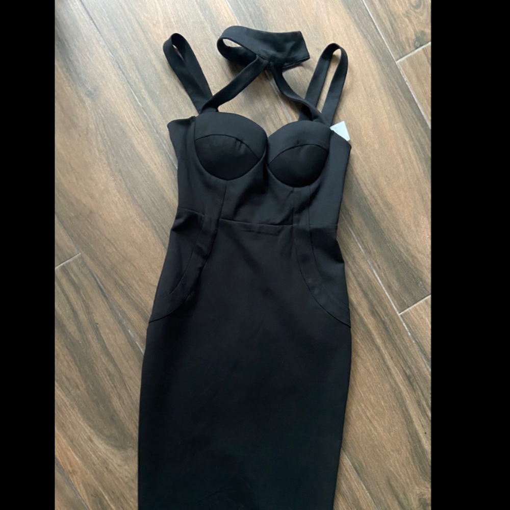 Black bandage dress